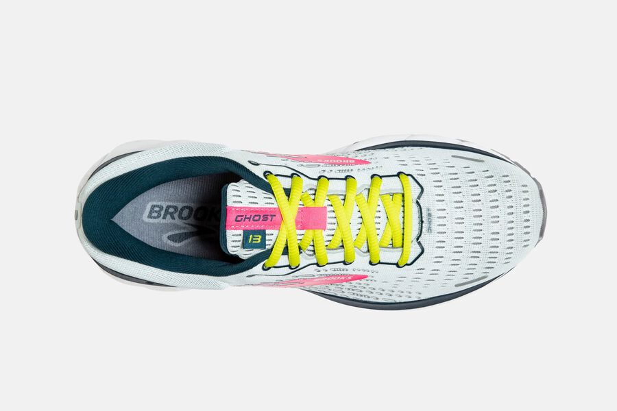 Brooks Running Shoes - Ghost 13 Road Womens - Grey/Pink - LHC-786153